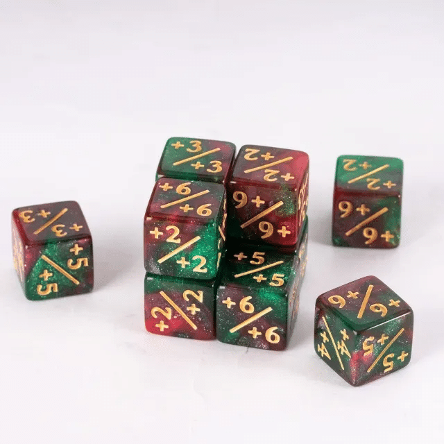 Chaos & Control counter dice, +1/+1 dice